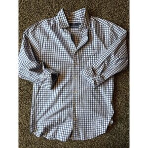 Vineyard Vines Men's Button Down Blue Checked Tucker Small Shirt 100% Cotton B18